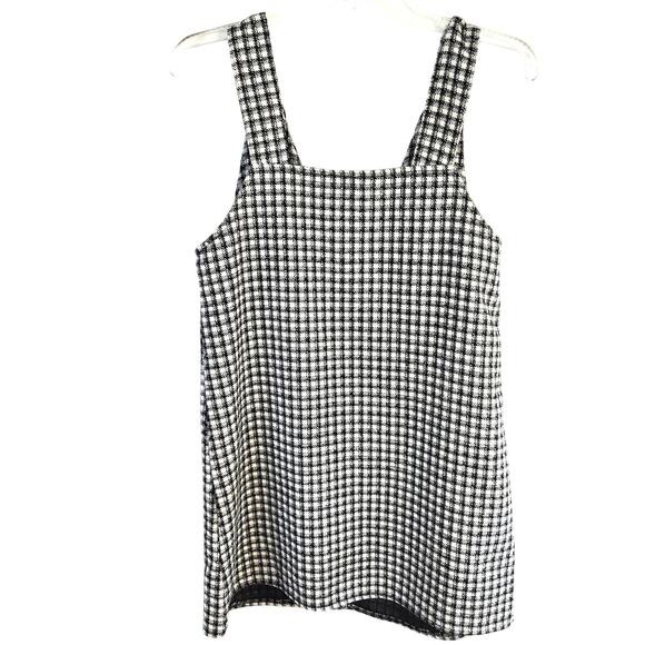 Shein Women's Jumper Dress XS Extra Small Black White Check Misses Size 0 2 - Picture 6 of 7